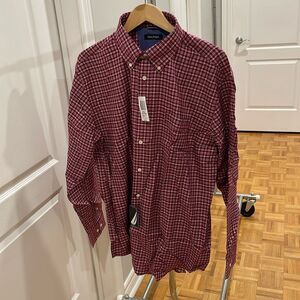 Men’s XL Nautica Red Plaid New Shirt